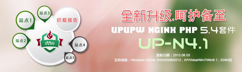 Nginx版UPUPW PHP5.4系列环境集成包UP-N4.1